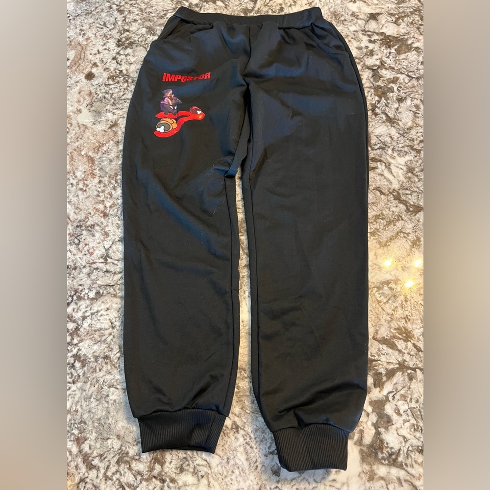 8/9 New Impostor Black Sweatpants Boys Kids Joggers Childrens sweats 140 cm